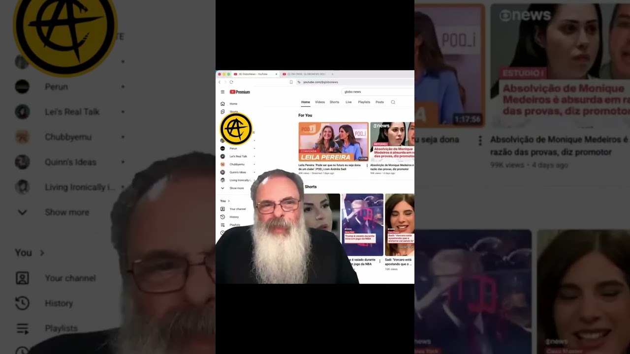 GLOBO NEWS vira CRIADORA de CONTEÚDO para YOUTUBE para TENTAR COMPETIR com o ANCAPSU