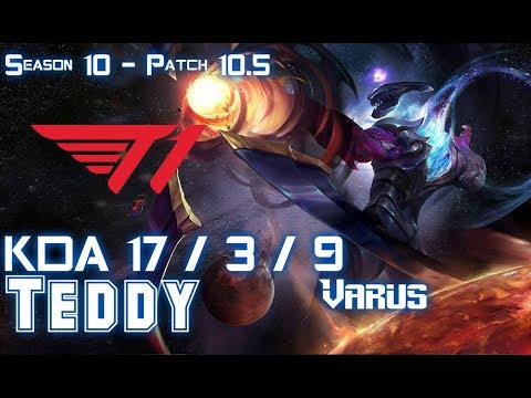 T1 Teddy VARUS vs MISS FORTUNE ADC - Patch 10.5 KR Ranked