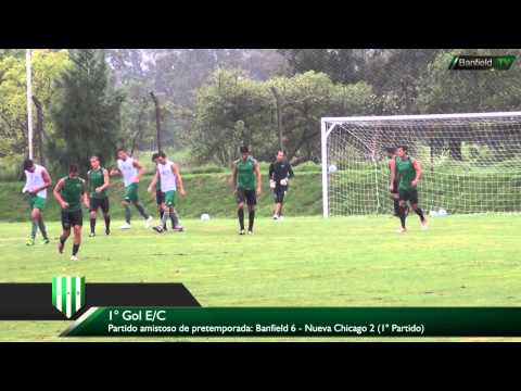 Primer amistoso: Banfield 6 - 2 Nueva Chicago / Gol en contra