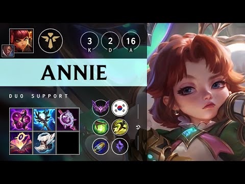 Annie Support vs Pyke - KR Master Patch 25.06