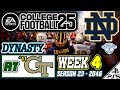 EA College Football 25 DYNASTY S23 2046 WEEK 4 At 11 Georgia Tech Yellow Jackets 7 2 25
