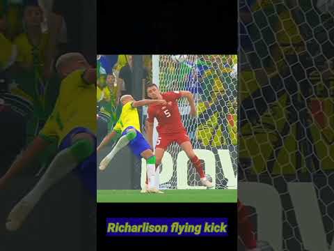 richarlison flying kick | BRAZIL VS SERBIA ... #shorts