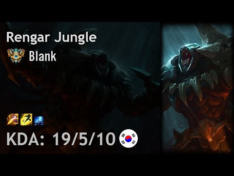 Rengar Jungle vs Lee Sin - Blank - KR Challenger Patch 7.4