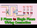 3 Phase Meter To Single Phase Power Supply Wiring Connection 3 Phase Distribution Board Wiring