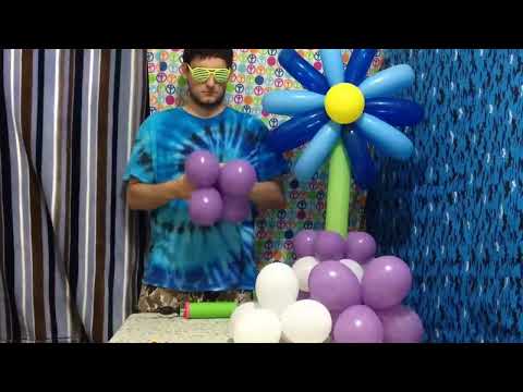 Unique Flower Balloon Centerpieces