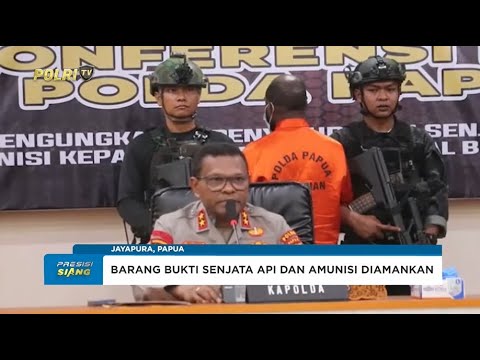 POLDA PAPUA BONGKAR PENYELUNDUPAN SENJATA DAN AMUNISI ILEGAL UNTUK KKB