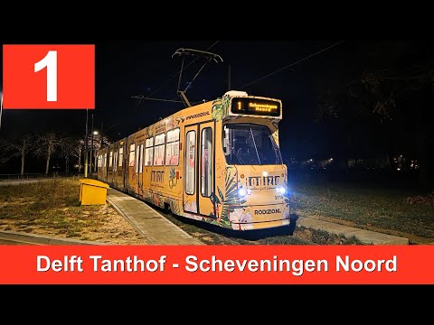 HTM lijn 1: Delft Tanthof - Scheveningen Noord | HTM 3118 | 2025