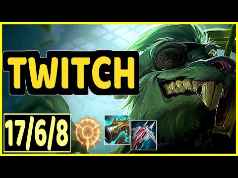 TWITCH VS KAI'SA - 17/6/8 KDA ADC GAMEPLAY