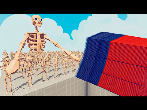 200x SKELETON + 1x GIANT vs EVERY GOD - Totally Accurate Battle Simulator TABS