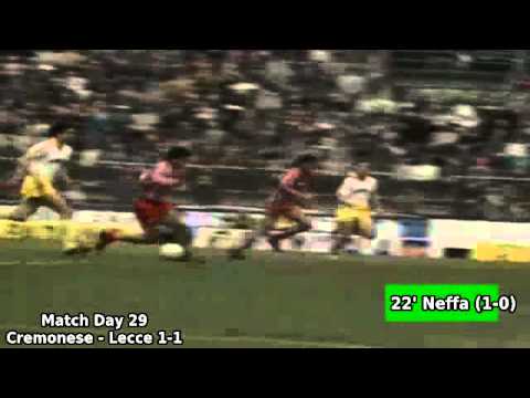 Serie A 1989-1990, day 29: Cremonese - Lecce 1-1 (Neffa goal)