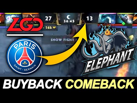 PSG.LGD vs ELEPHANT — Game Changer BUYBACK on TI10