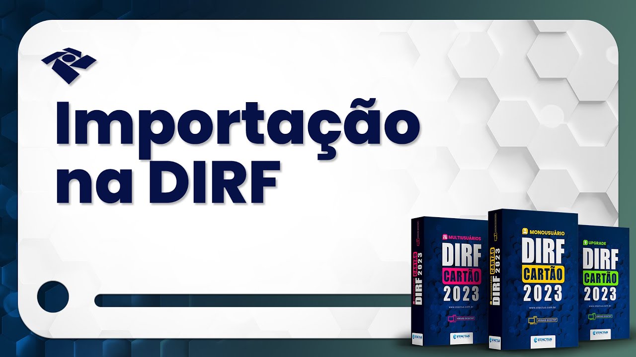 Importação na DIRF - DIRF Cartão 2024