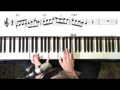 The 2 - 5 - 1 progression  II-V-I 🎹 Jazz Piano College Tutorial ❤ lines for IMPROV
