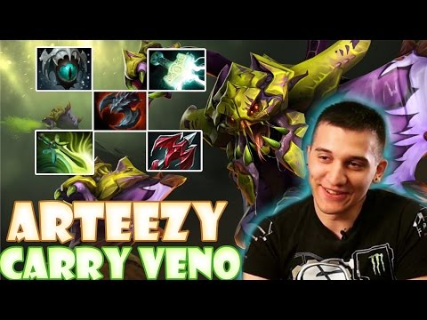 Arteezy Kiev Major Practise — Carry Venomancer Dota 2