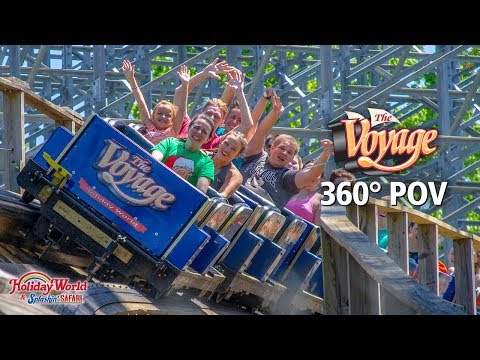 The Voyage Wooden Roller Coaster Holiday World Splashin Safari