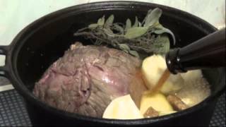 How to pot roast beef topside