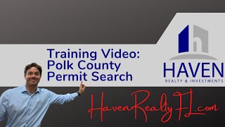 Polk County Permit Search - Training Video