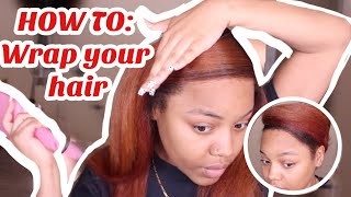 How to Wrap Your Hair After A Silk Press | Natural hair