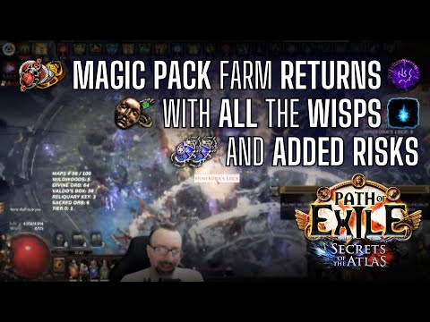 [PoE 3.26] 100 MAPS of Risked Wisped Magic Packs for PROFIT - Prep & Results (40-60 div+ per hour)
