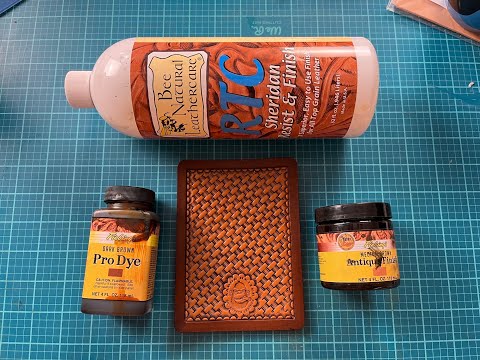 Leather Dyes, antiques, and finishes explained and used