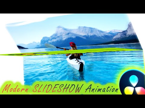 Modern SLIDESHOW Animation in Davinci Resolve