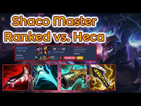 Shaco Master SoloQ Ranked - S13 vs. Hecarim [League of Legends] Full Gameplay - Infernal Shaco