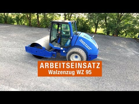 Schotter verdichten mit 9,5t Walzenzug | BEYER-Mietservice