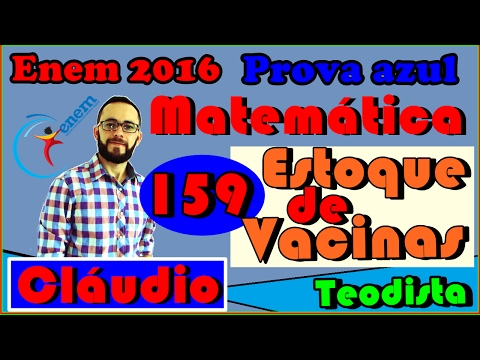 Enem 2016 - Matemática - azul questão 159  -  1ª aplic.