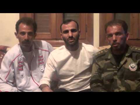 كلمة لأحمد عفش قائد لواء أحرار سورية ينفي فيها أنباء مقتله