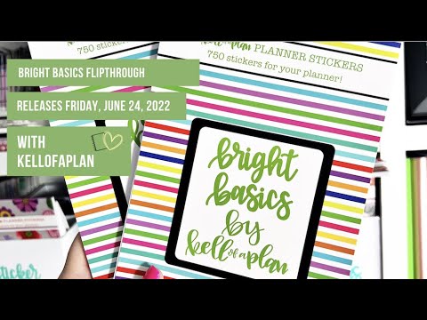 Bright Basics Stickerbook Flipthrough- Releases June 24, 2022
