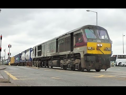 IE class 201 (206) on IWT Liner @ Glasnevin & Alexandra Road, Dublin