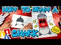 How To Draw A Shark Folding Surprise Puppet