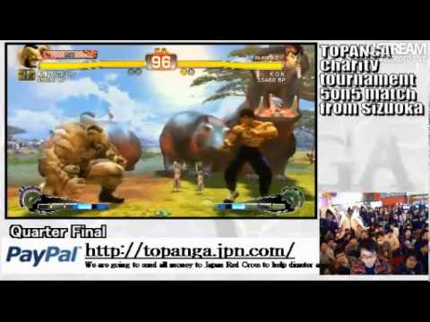 SSF4 AE: KOK (FeiLong) vs Nekojita (Abel), Itabashi Zangief (Zangief) - TOPANGA Cup