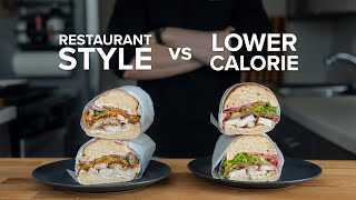 Download lagu Chicken Bacon Ranch Hoagie | Lower Cal vs Restaurant Style mp3