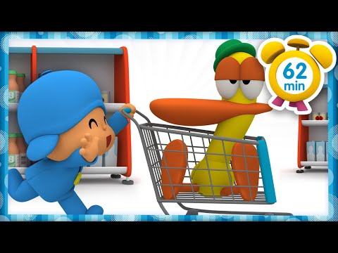🛍️  POCOYO ITALIANO- Fare la Spesa e lo Shopping [62 min] | VIDEO e CARTONI ANIMATI per bambini