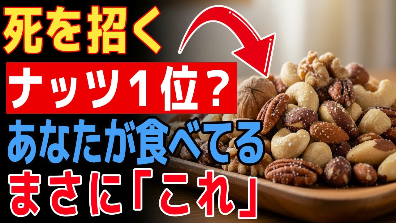 【60代以上は閲覧注意】腎臓を静かに破壊する「最悪なナッツ」第1位はこれ！命を救う最強の食べ物4選｜腎臓病予防・健康寿命【食で長生き】