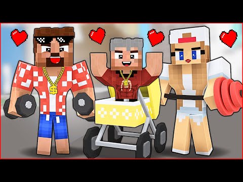 MİNECRAFT KASLI MİLYONER FAKİR AİLESİ'NİN BEBEĞİ OLDU FİLMİ! 😱 - Minecraft
