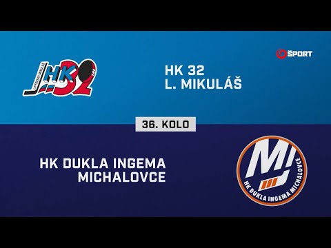 36. kolo: HK 32 Liptovský Mikuláš - HK Dukla Ingema Michalovce 5:3 (HIGHLIGHTY)