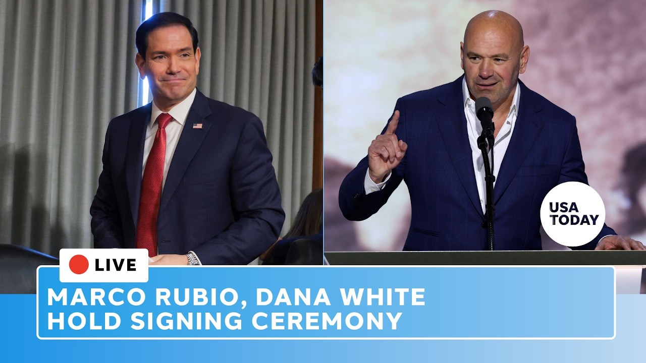 Live: Marco Rubio, Dana White announce UFC partnership before Freedom 250 fight at Trump White House