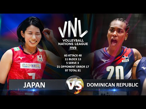 Japan vs Dominican Republic | Women's VNL 2023