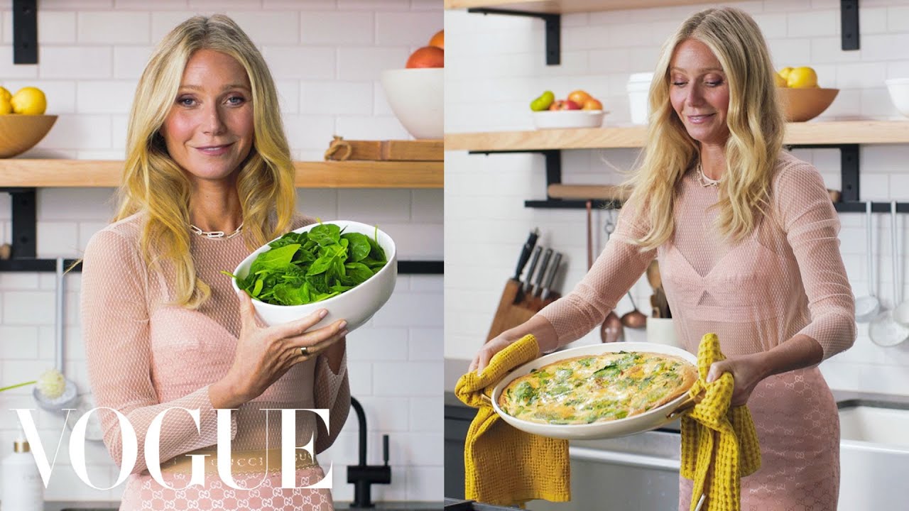 Gwyneth Paltrow Cooks Her Breakfast Frittata | Vogue - YouTube