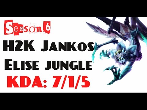 EU Challenger LoL - H2K Jankos - Elise jungle (Feb 4, 2016)