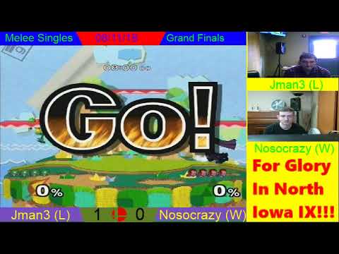 FGINI IX - Melee Singles - Grand Finals Set 1 - Nosocrazy (W) vs Jman3 (L)
