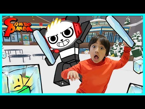 Ryan Toysreview Vs Combo Panda On Roblox Ice Breaker Epic Game Apphackzone Com - family game night lets play roblox survive the tornado with ryans family review