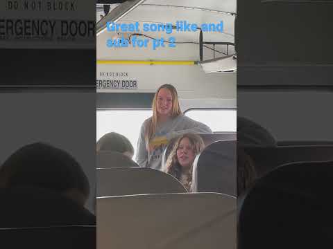 Bus singing pt 1 #goofy #bus #funny