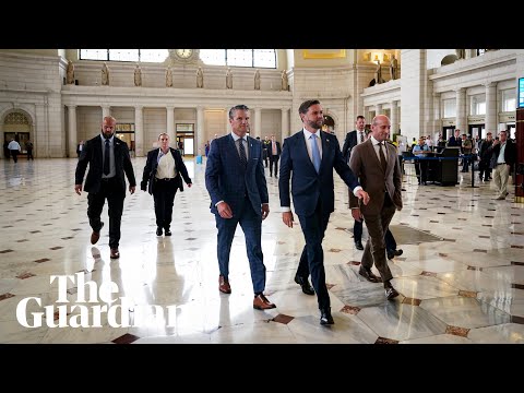 JD Vance and Pete Hegseth booed and heckled at Washington DC's Union Station