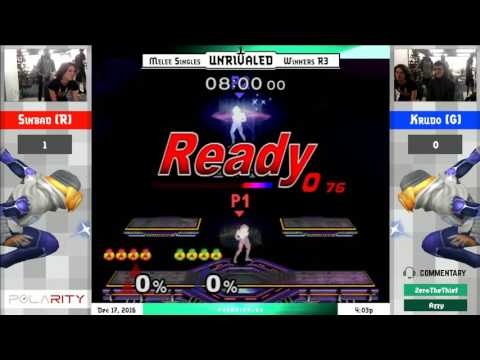 Unrivaled 4 Melee - Sinbad (Sheik) vs Krudo (Green) - Winners R3