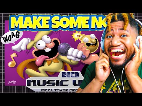 MAKE SOME NOISE by RecD - Pizza Tower The Noise FAN SONG WITH LYRICS (REACTION)