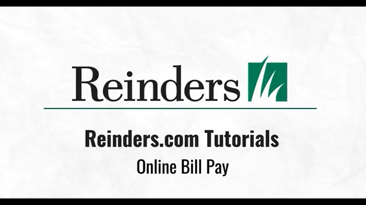 Tutorial Video - Online Bill Pay