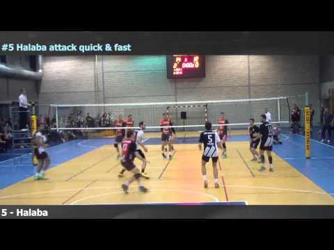 Pawel HALABA (AGH AZS KRAKOW) - attack quick & fast